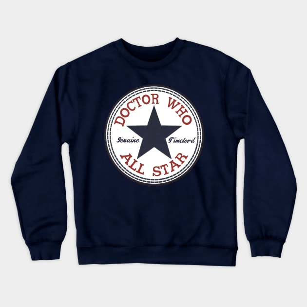 Doctor Who All Star Crewneck Sweatshirt by mrspaceman